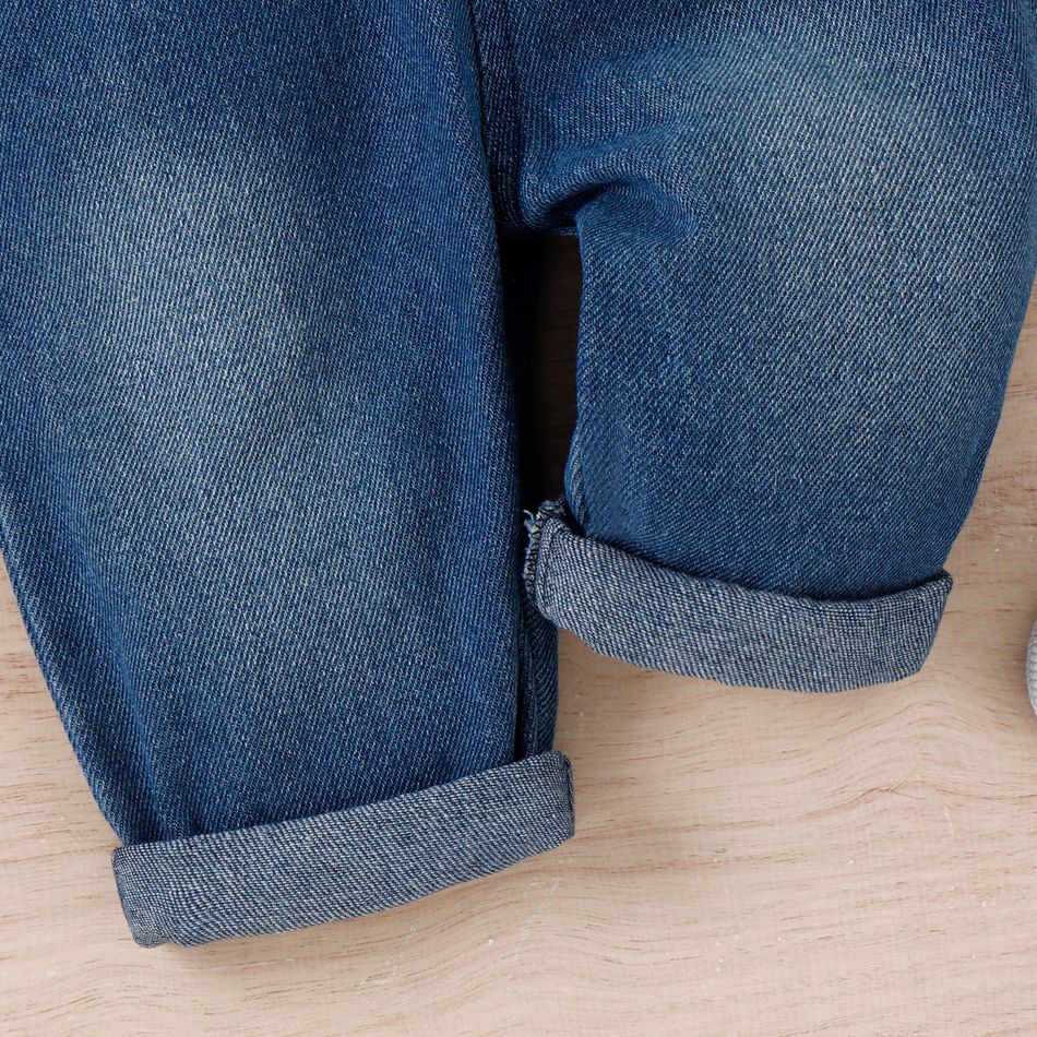 Baby Boy/Girl Blue Denim Overalls Pants Blue big image 6