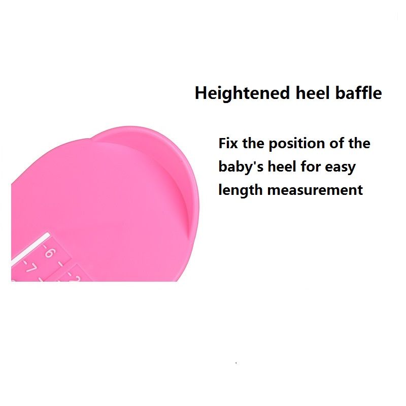 جهاز قياس القدم أجهزة قياس حجم الحذاء للأطفال 0-8 سنوات (متعدد الألوان المتاحة) وردي فاقع big image 5