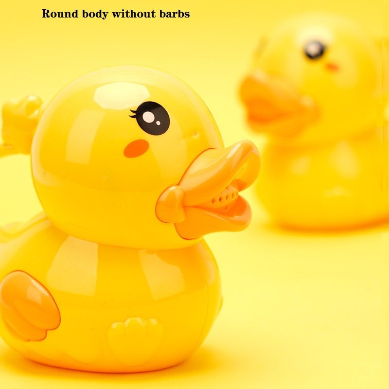 Baby Shampoo Cup Cartoon Duck Baby Infant Shower Supplies Educational Water Toy Yellow big image 6