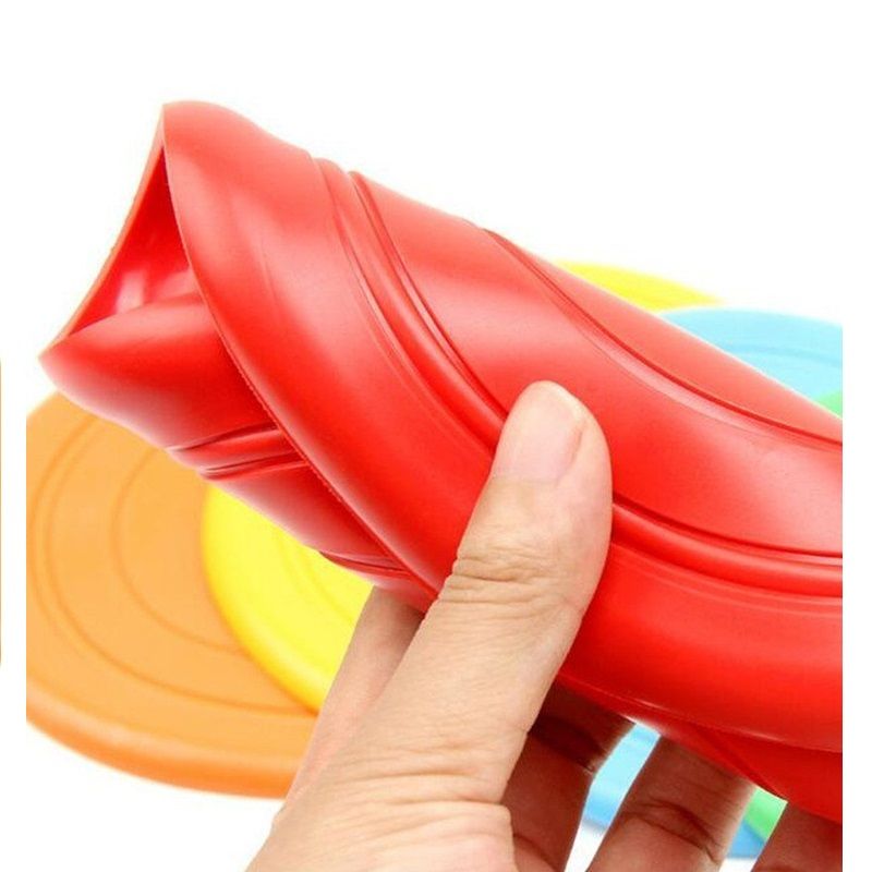 Kids Flying Disc Outdoor Soft Frisbee Toys Outdoor Lawn Toys Backyard Games for Kids & Adults Hot Pink