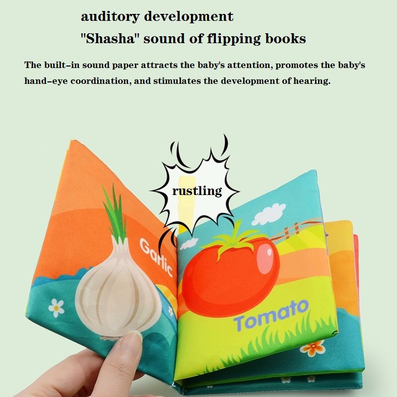 كتاب من القماش قابل للغسل للأطفال من القماش الناعم ألعاب كتب نشاط التعليم المبكر (الأبجدية / العدد / اللون) اللون- أ big image 3