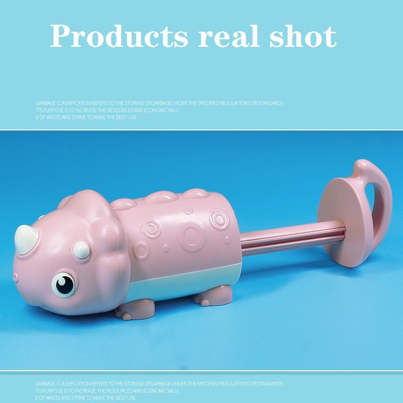 Kids Dinosaur Pull-out Water Guns Animal Character Water Blaster Squirt Guns Water Soakers Toys for Summer Swimming Pool Beach Outdoor Games Pink big image 8