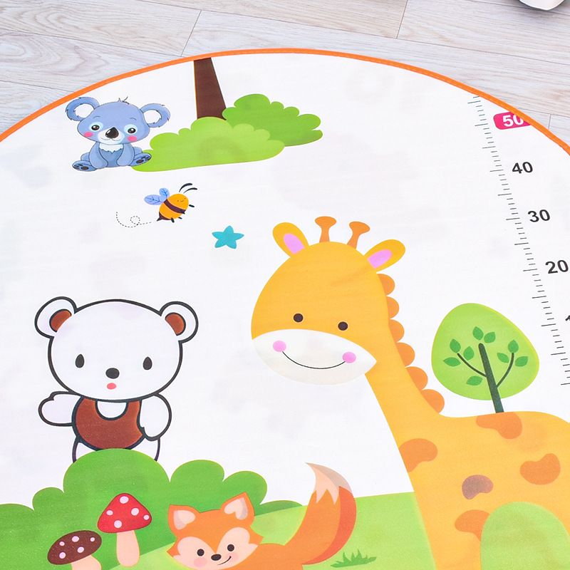 Double-sided Crawling Mat Round Carpet Kids Play Mat Rug Cushion Waterproof Moisture-proof Random Color Pattern Multi-color big image 5