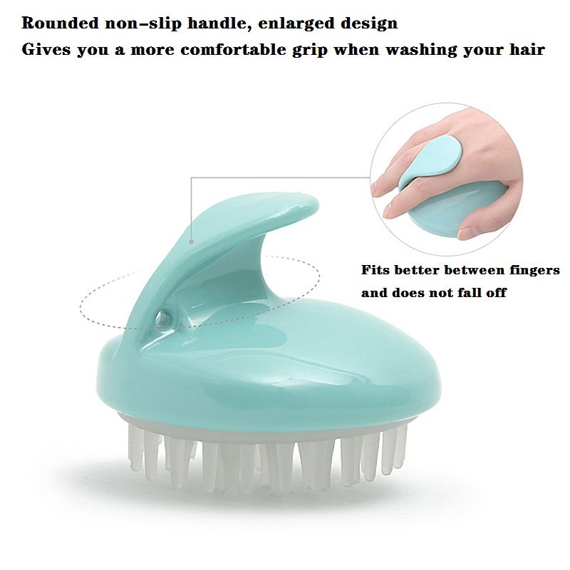 Baby Hair Scalp Massager Shampoo Brush Kid Air Bag Brush Head Care Easy to Grip Blue big image 4