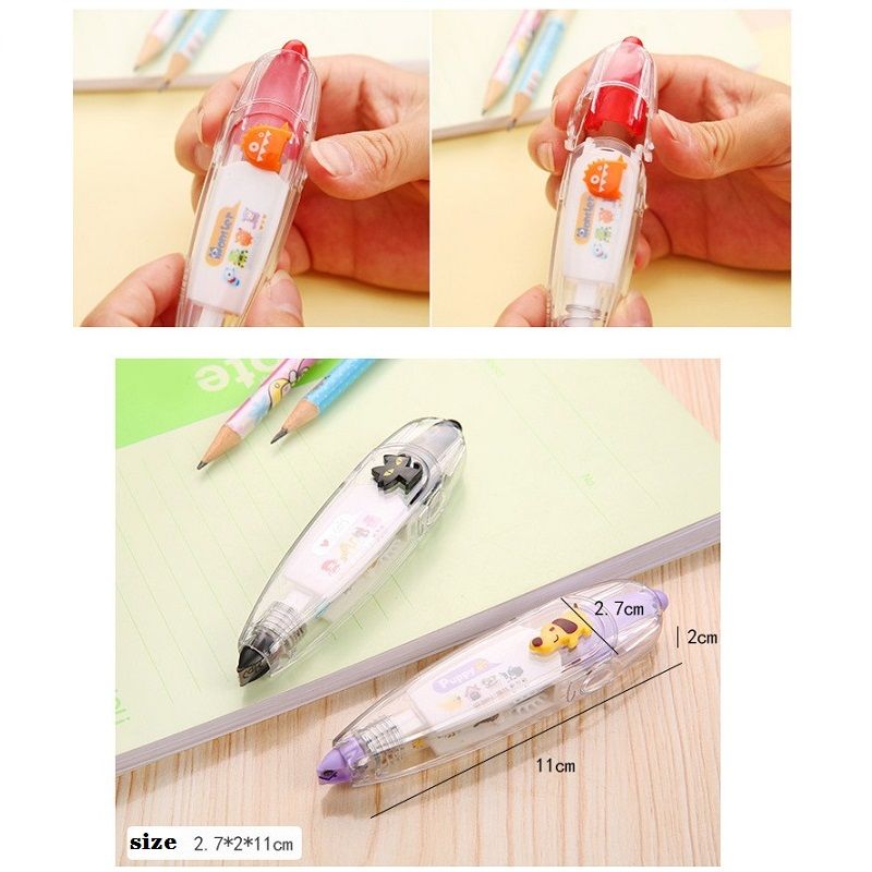 Creative Pressed Lace Correction Tape DIY Cartoon Tape Student Stationery Scrapbook Supplies Pink big image 4