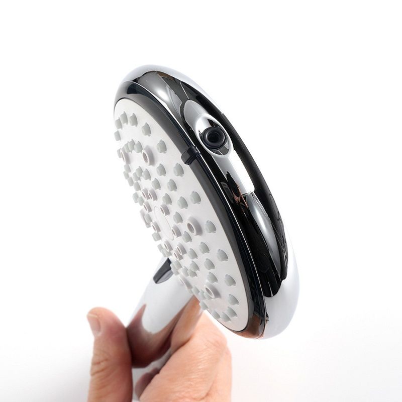 3-pack High Pressure Handheld Shower Set 6 Spray Modes Showerhead with Bracket & Hose Silver big image 3