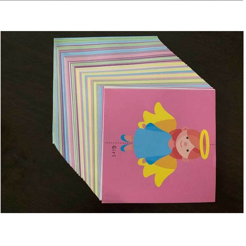 Conjunto de corte de papel divertido para crianças de 120 peças com tesoura de plástico origami kits de artesanato de tesoura de treinamento de arte de papel Multicolorido big image 8