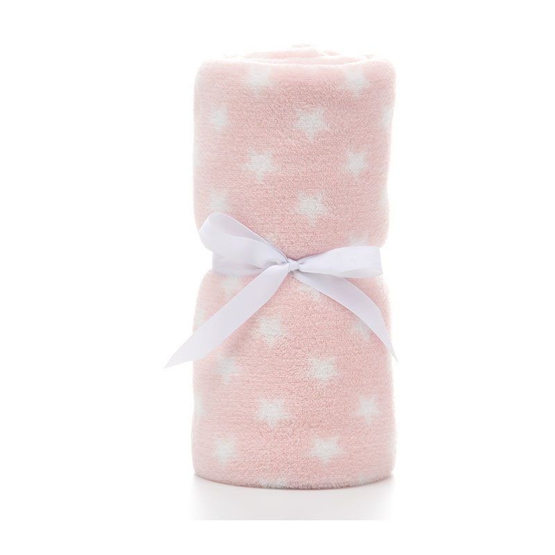 Fuzzy Blanket Soft Warm Cozy Coral Fleece Newborn Infant Receiving Blanket Toddlers Kids Nap Blanket Pink big image 1