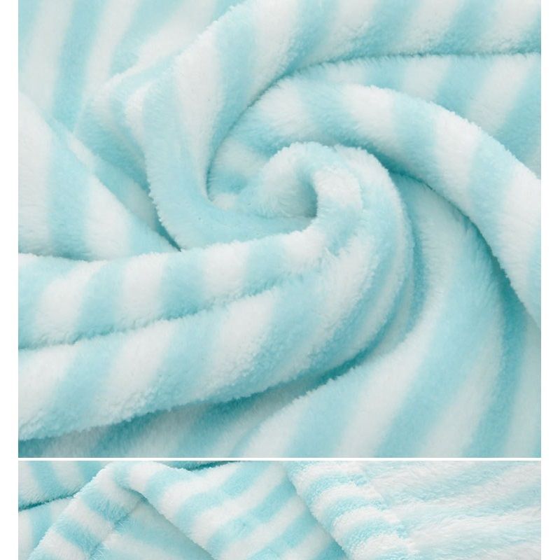 Fuzzy Blanket Soft Warm Cozy Coral Fleece Newborn Infant Receiving Blanket Toddlers Kids Nap Blanket Pink big image 3