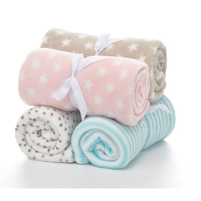 Fuzzy Blanket Soft Warm Cozy Coral Fleece Newborn Infant Receiving Blanket Toddlers Kids Nap Blanket Pink big image 5