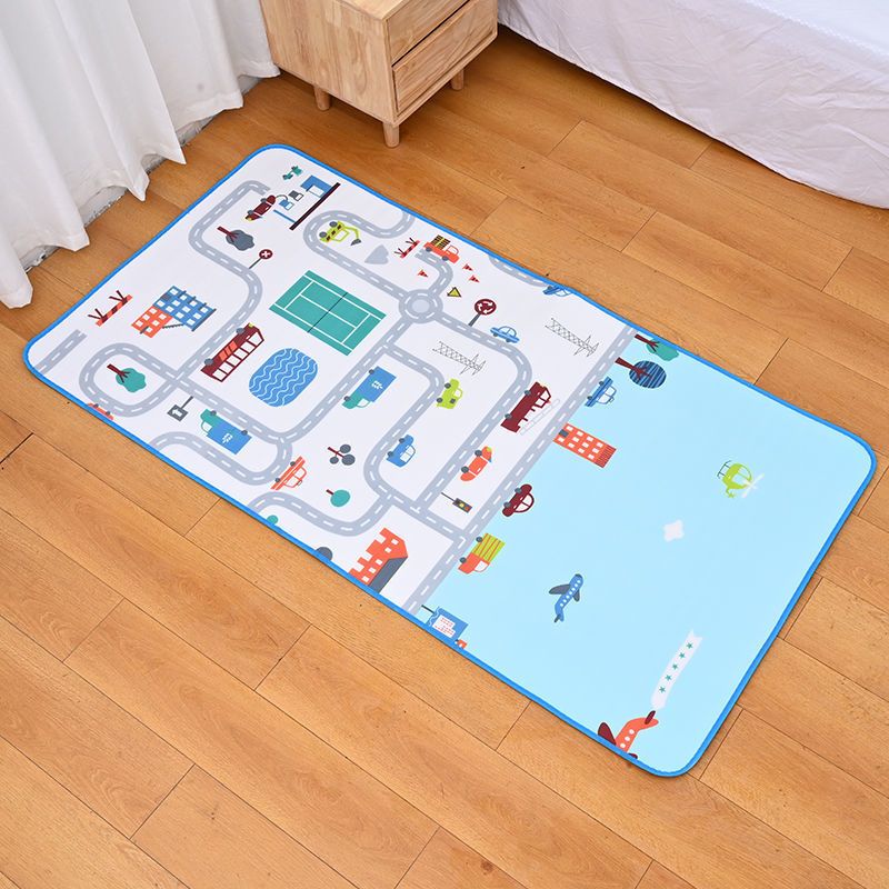 Baby Rug for Crawling Baby Play Mat Kids Area Rugs Educational Play Mat Toddler Playmat (70.87*39.37inch) Light Blue