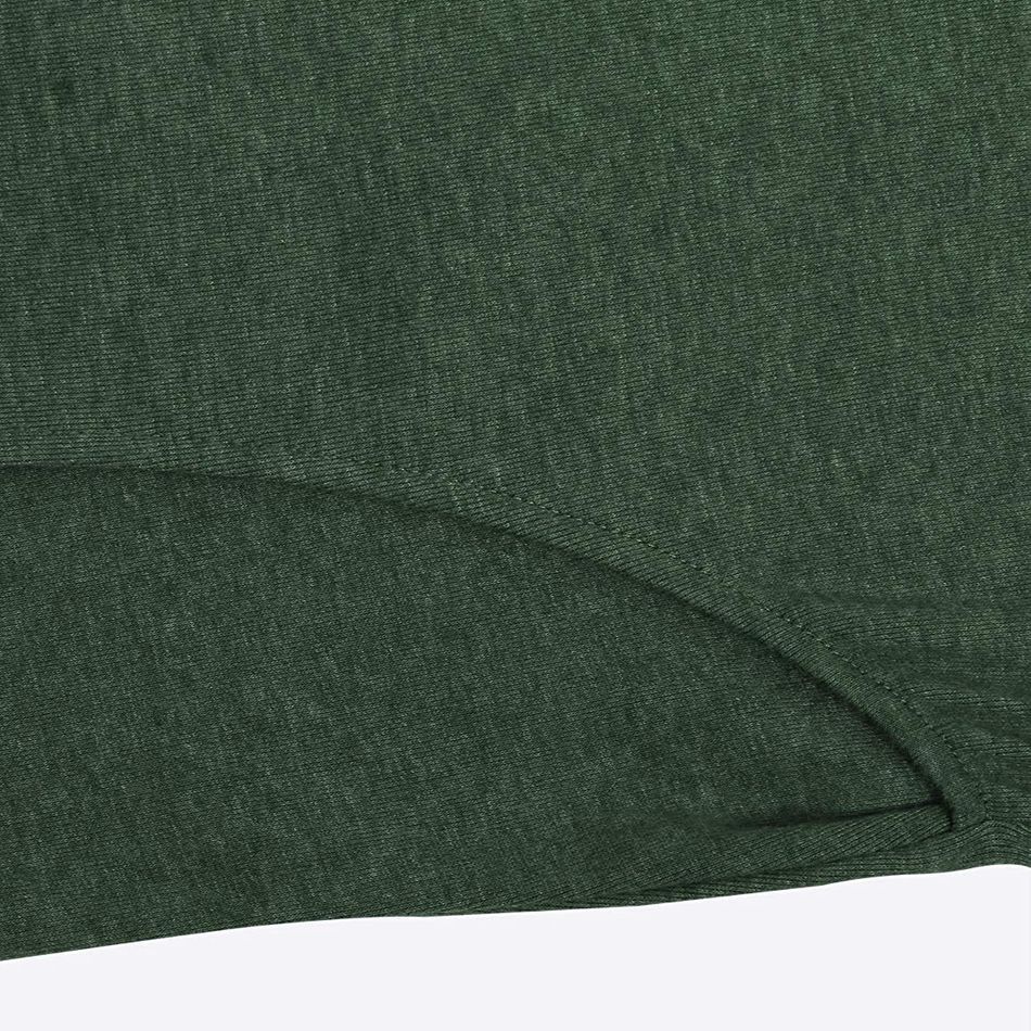 Casual Solid Long-sleeve Nursing Hoodie Dark Green big image 5