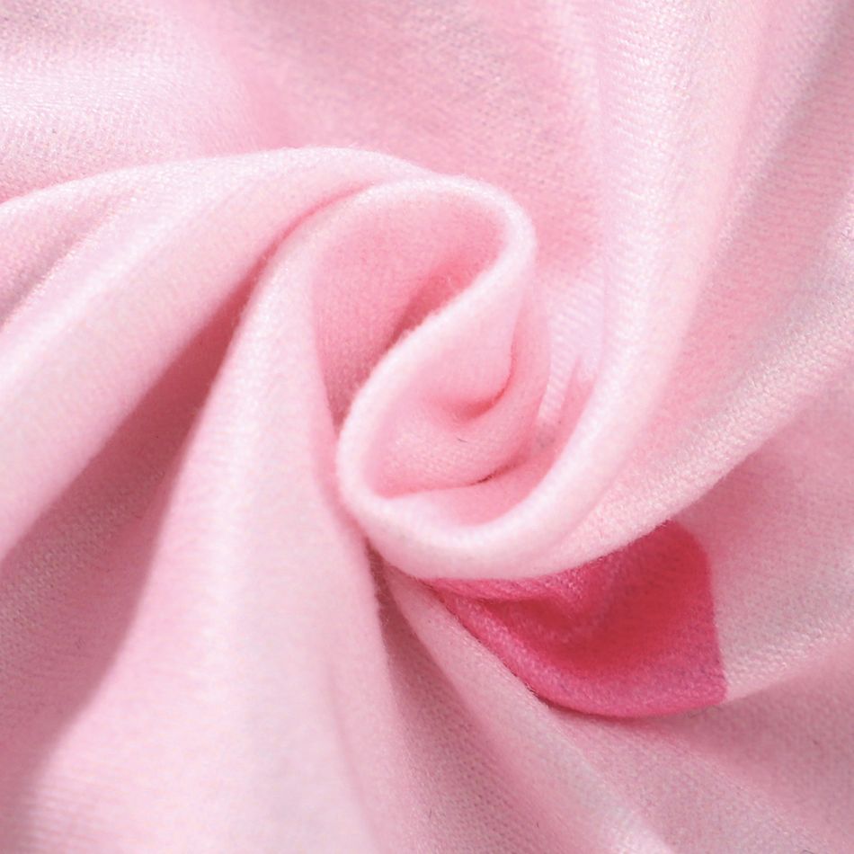 Barbie Toddler Girl Polka Dots and Character Print Long-sleeve Dress Pink big image 7
