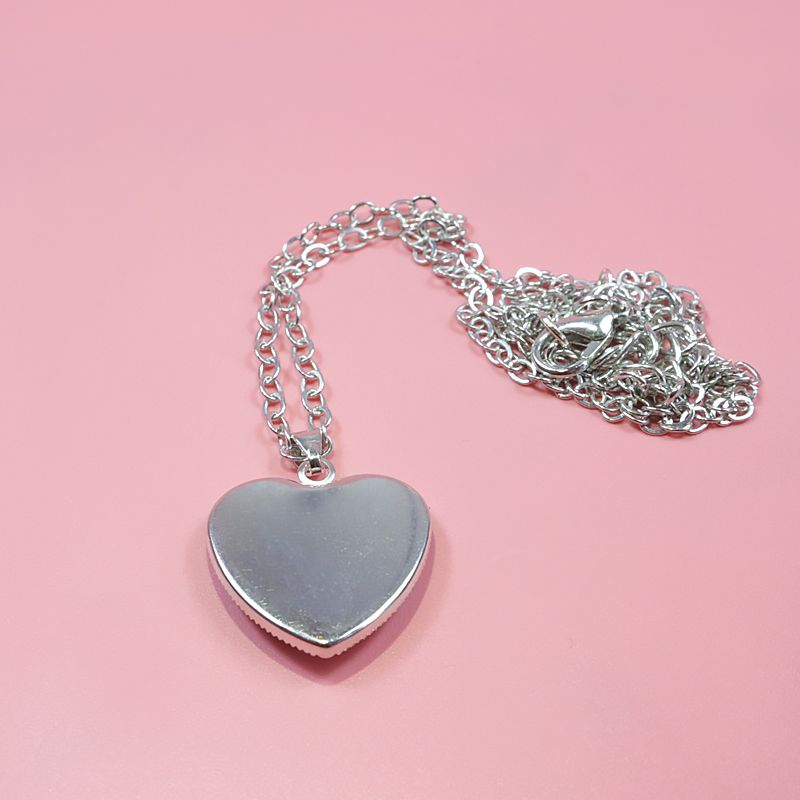 Einhorn Halskette Herz Anhänger Schmuck für Mädchen Hell rosa big image 3