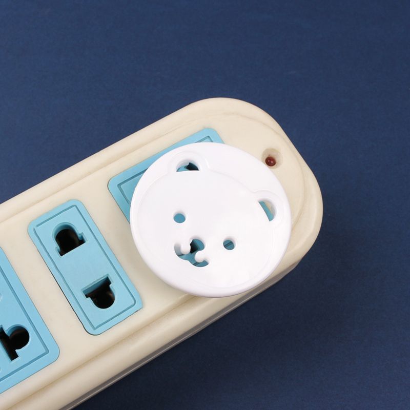 10-pack Plastic Outlet Covers Electrical Outlet Socket Covers Plug Caps Protector Baby Safety Plug Covers for Babies Children Safety Protection Prevent Electric Shock Creamy White big image 3