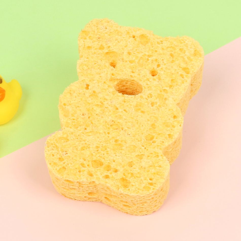 Baby Shower Bath Sponge Cute Shapes Bath Sponges Bath Time for Infants Newborns Toddlers Kids Orange