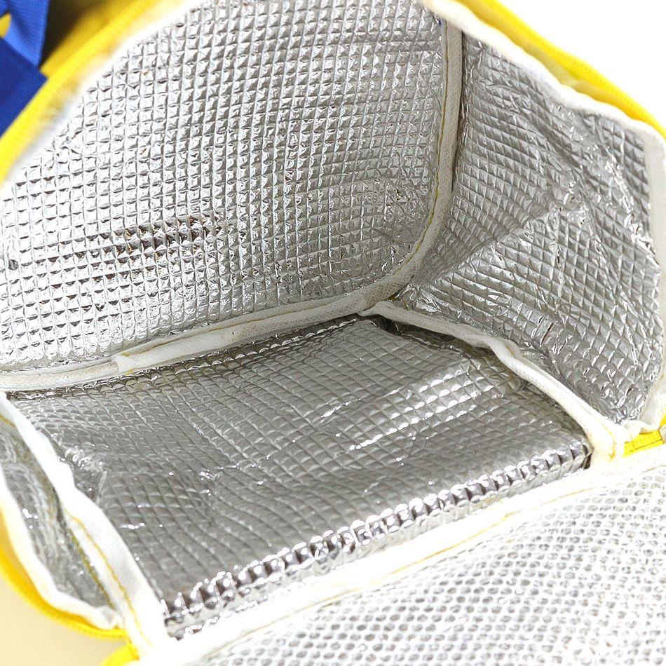 صندوق غداء معزول على شكل سيارة كارتون للأطفال قابل لإعادة الاستخدام حقيبة حرارية مبردة قابلة لإعادة الاستخدام لنزهة السفر المدرسية الأصفر big image 5