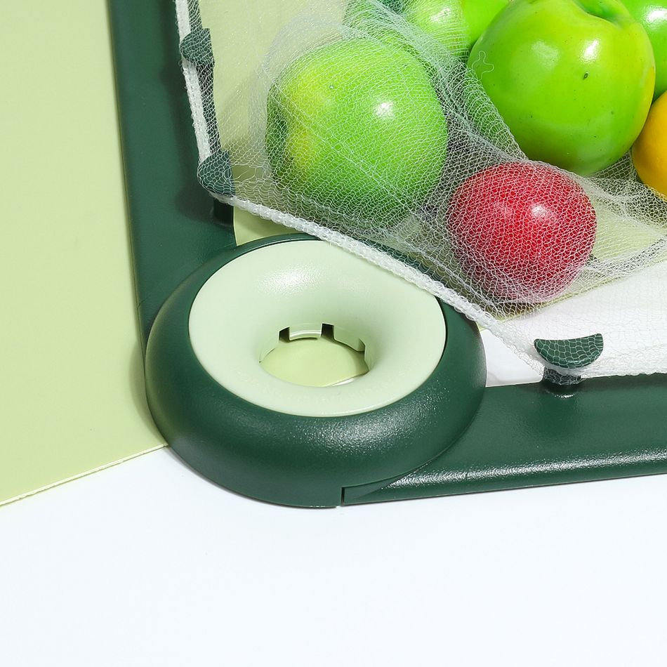 50Pcs Kitchen Sink Filter Mesh with Triangle Rack for Kitchen Waste Leftover Green big image 6
