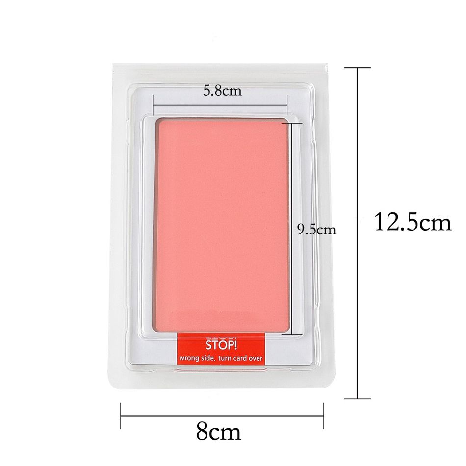 Non-Toxic Baby Handprint Footprint Inkless Hand Inkpad Watermark Casting Clay Newborn Souvenir Gift Pink big image 7