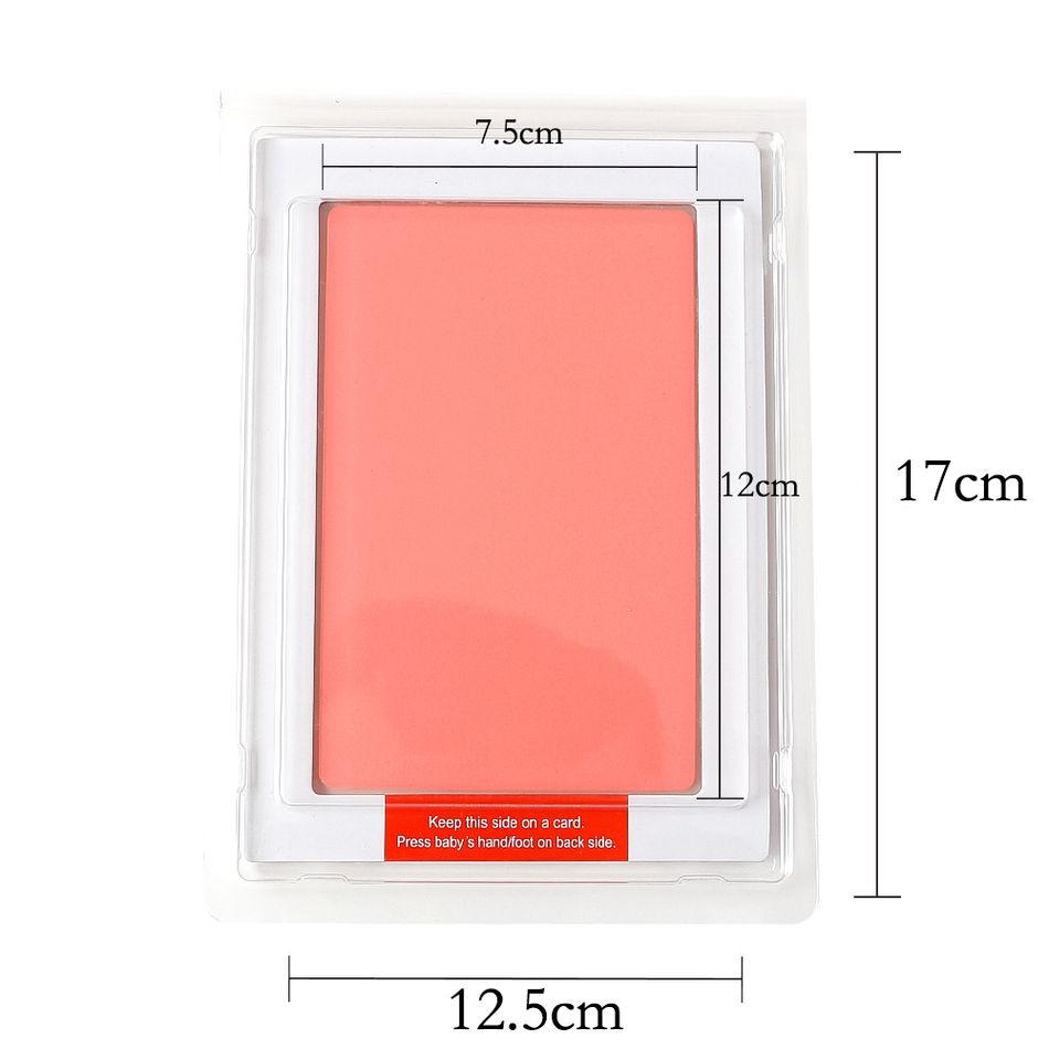 Non-Toxic Baby Handprint Footprint Inkless Hand Inkpad Watermark Casting Clay Newborn Souvenir Gift Pink big image 8