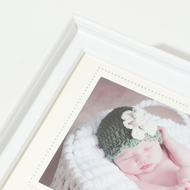 Baby Handprint & Footprint Makers Kit Keepsake for Newborn Boys Girls Baby Milestone Picture Frames New Mom Baby Shower Gifts White big image 4