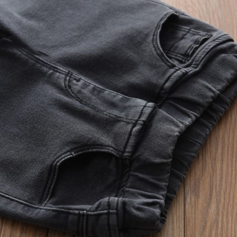 Kleinkinder Unisex Avantgardistisch Jeans schwarz big image 3