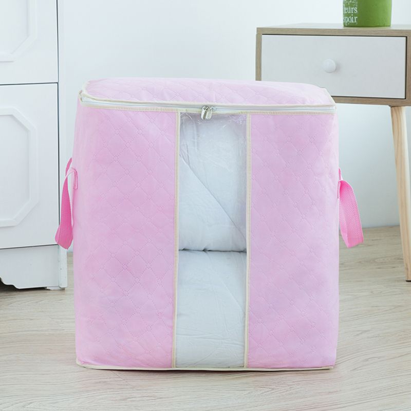 Collapsible Clothes Storage Bag Pink