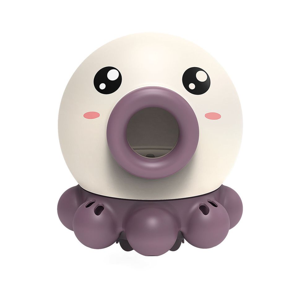 Octopus Bath Toy Rotating Water Spray Bubble Bath Maker Baby Bath Bathtub Bubble Toy Happy Bath Time Purple big image 1