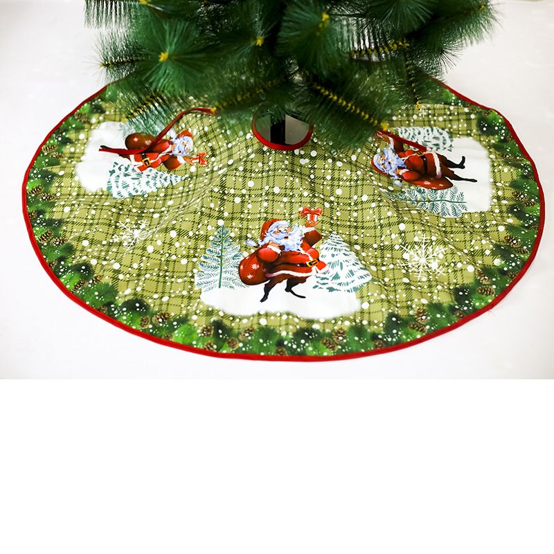 شجرة عيد الميلاد الكرتون سانتا كلوز الديكور ندفة الثلج كتلة اللون big image 2