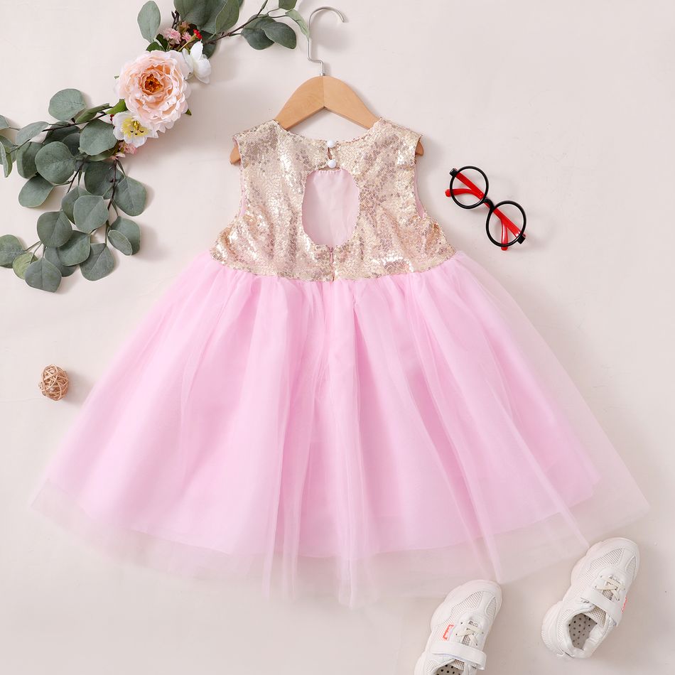 Baby/ Toddler Girl's Sequin Tulle Party Dresses Pink big image 5
