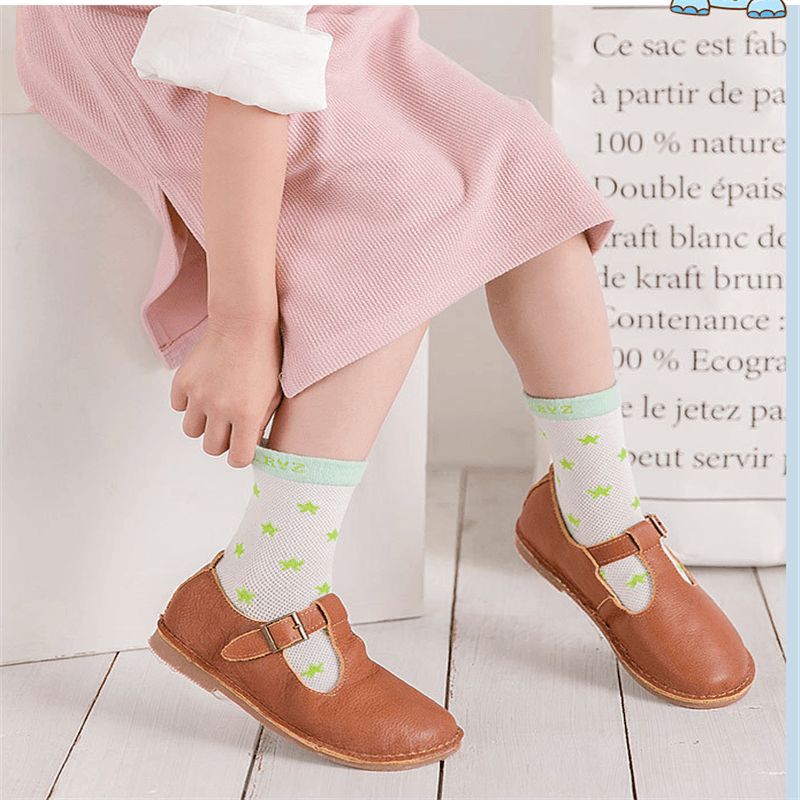 5-pack Baby / Toddler Cozy Breathable Cotton Socks Light Green big image 4