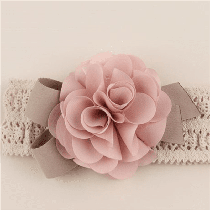 Baby / Toddler Stylish Floral Decor Hollow out Headband   Pink big image 1