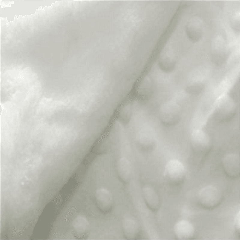 Dotted Fleece-lining Baby Blanket Swaddling Newborn Soft Bedding White big image 2