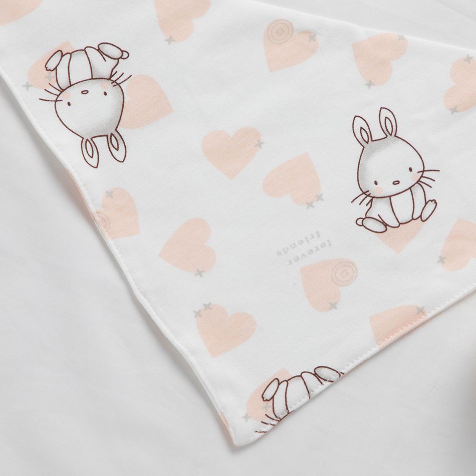 5-pcs Three-layer Waterproof Lovely Bibs Set Cotton Baby Feeding Apron Triangle Bib Girls Boys Cartoon Feeding Scarf Bib Multi-color big image 3