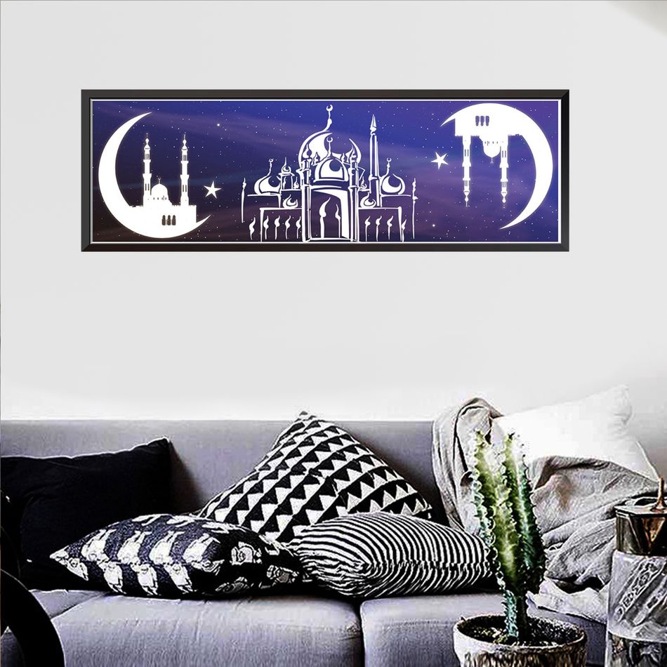 بركات رمضان مسلمة خلفية ملصقات تزيين الغرفة متعدد الألوان big image 6