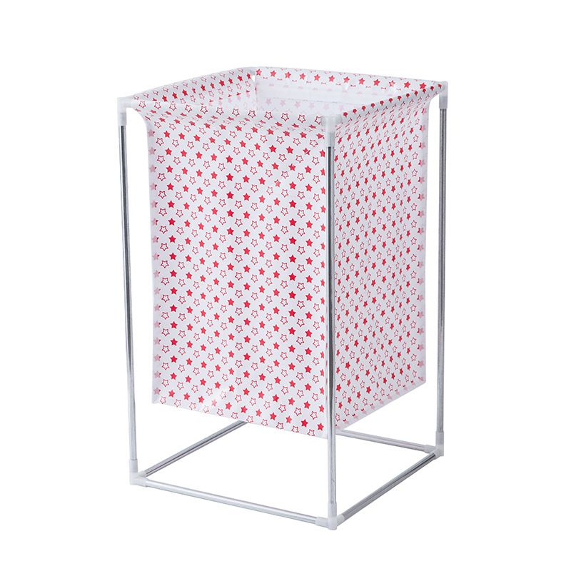 Foldable Laundry Storage Basket  Red