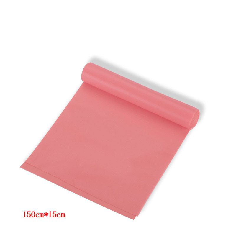 Bandas planas de resistência ao estiramento Faixas de exercícios de treinamento de força para yoga pilates academia em casa fitness ao ar livre Rosa big image 1