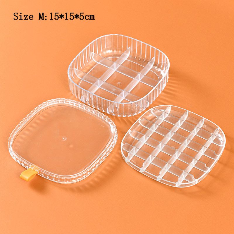 Clear Acrylic Jewelry Organizer Box Portable Multi-layer Large-capacity Storage Box for Earrings Necklace Bracelet Ring Jewelry White big image 5