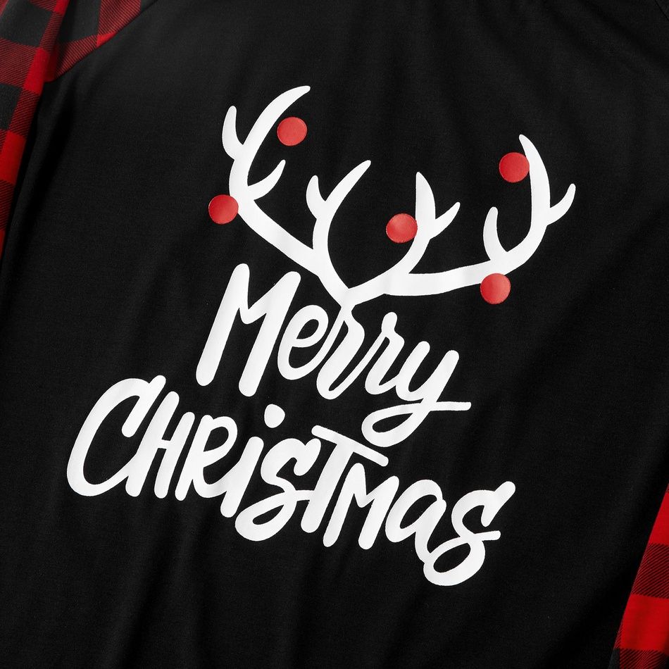 Weihnachten Familien-Looks Langärmelig Familien-Outfits Pyjamas (Flame Resistant) schwarz big image 4