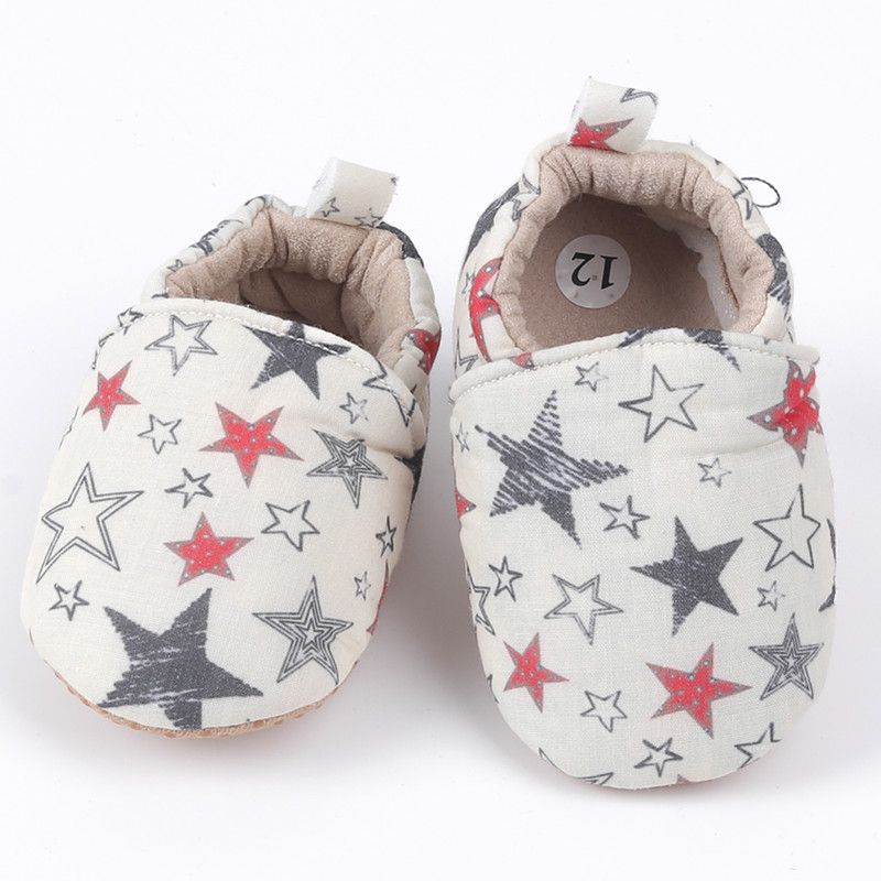 Baby / Toddler Trendy Stars Print Prewalker Infant Shoes  Champagne