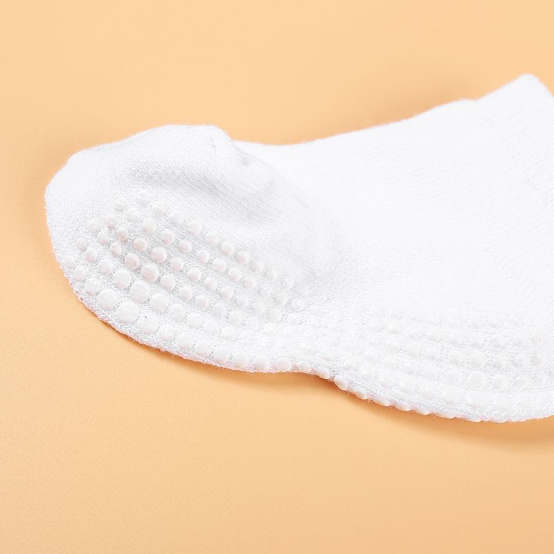 Baby / Toddler Solid Antiskid Socks White big image 2