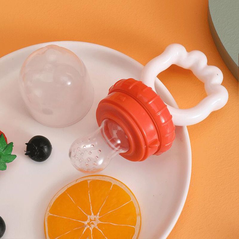 BPA Free Baby Vegetable Fruit Feeder Food Pacifier Chew Feeder Baby Silicone Pacifier Massage Gums Multi-color