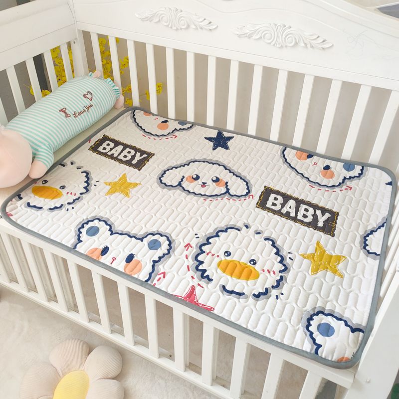 100% Cotton Diaper Changing Pad Baby Breathable Waterproof Bed Pad Washable Reusable Newborn Diapers Liners Mat White