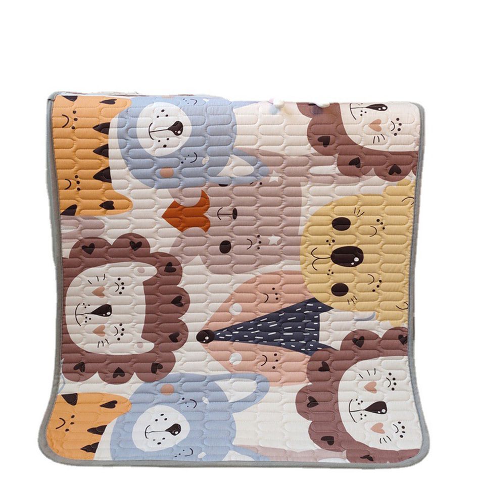 Baby Nappy Diapers Changing Pad Washable Reusable Breathable 5 Layer Animal Print Nappy Changing Mat Multi-color big image 4