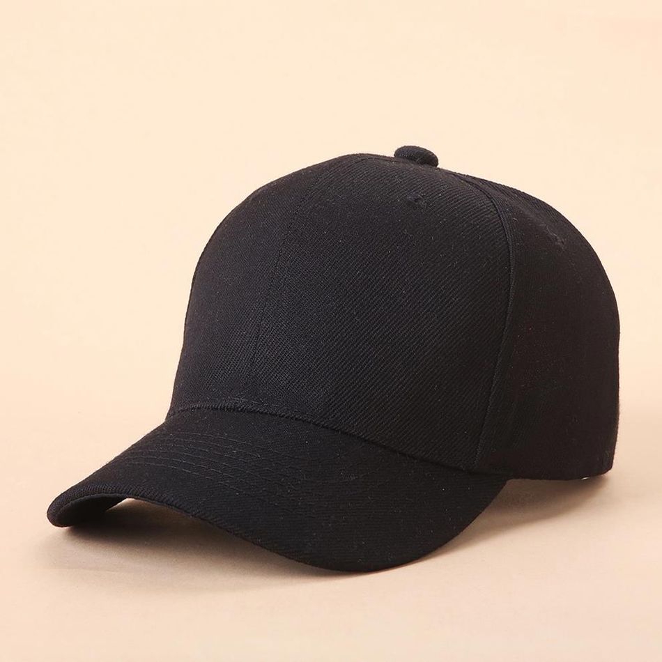 قبعة بيسبول سوداء بسيطة لأمي وأنا أسود big image 5