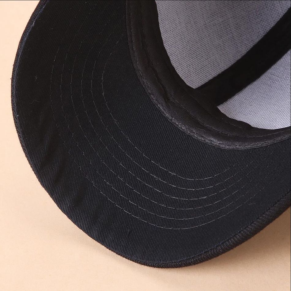 Minimalist Black Baseball Cap for Mom and Me Black big image 6