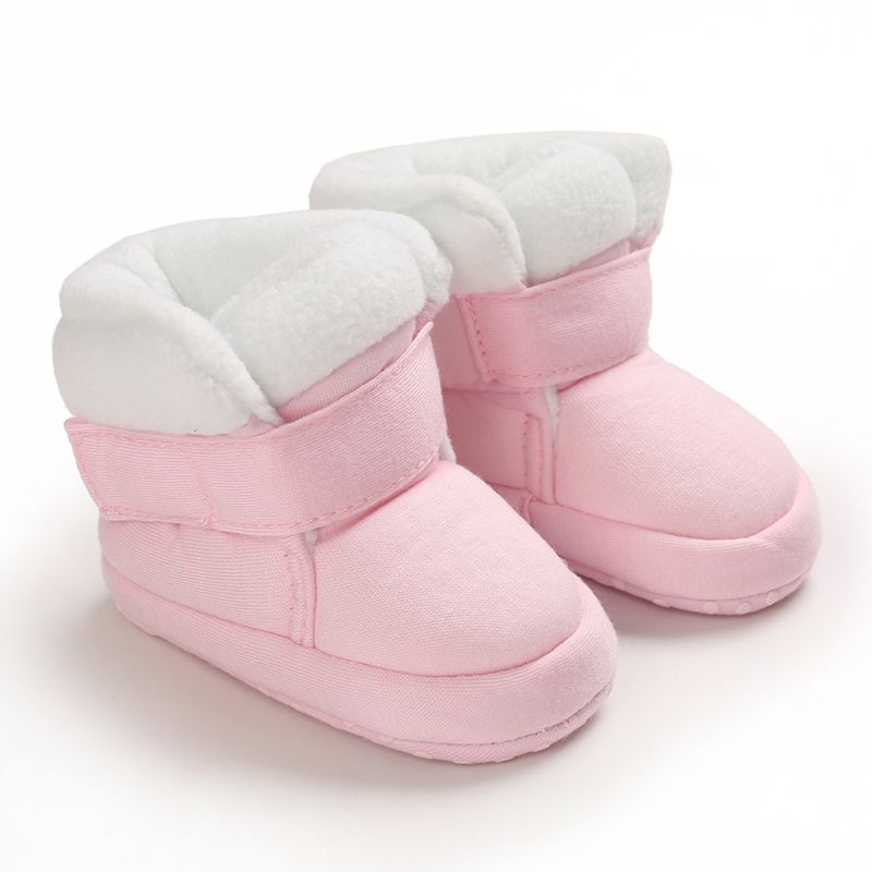 Baby / Toddler Winter Warm Velcro Pink Prewalker Shoes Pink big image 2