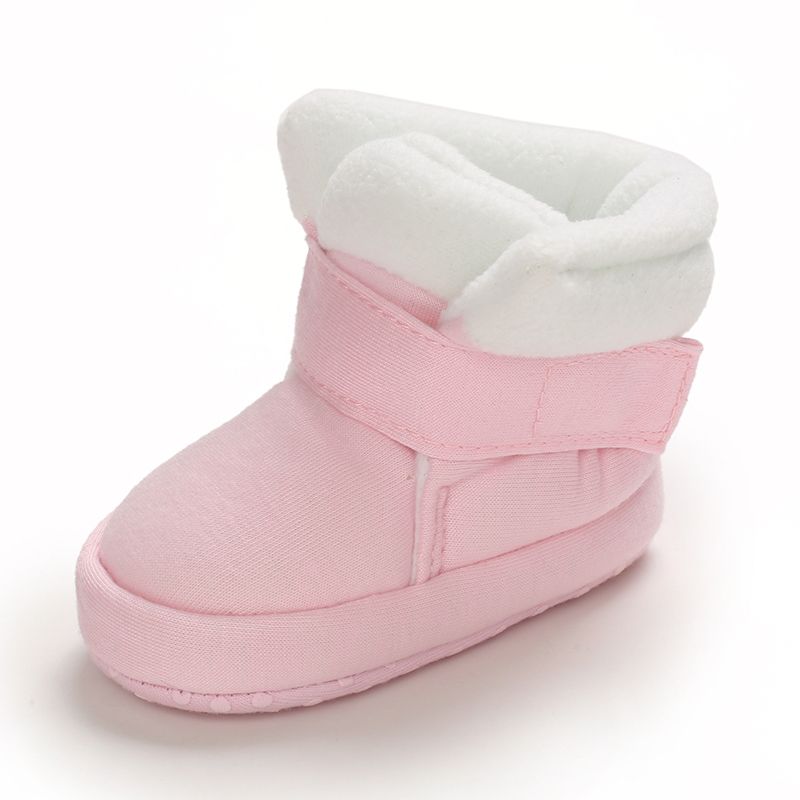 Baby / Toddler Winter Warm Velcro Pink Prewalker Shoes Pink big image 4