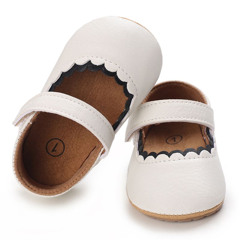 Baby / Toddler Wavy Edge Prewalker Shoes White big image 1