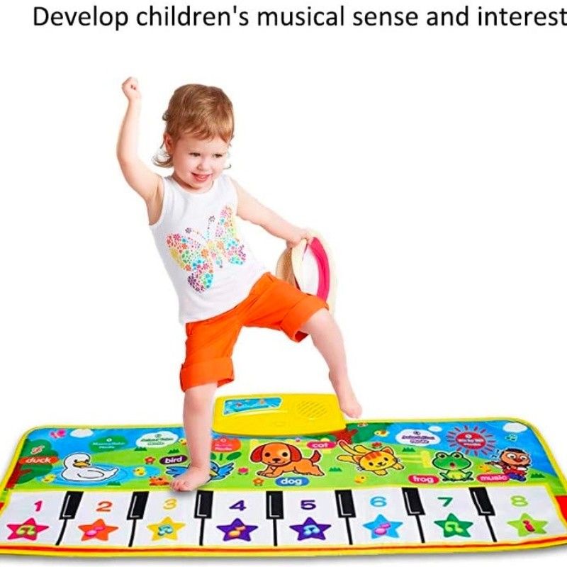 Music Piano Keyboard Dance Mat Playmat Large Size Multi-function Baby Dance Blanket Educational Toy Gift Multi-color big image 6